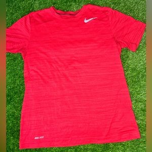 Men’s Nike Red Short Sleeve Dri Fit Tee